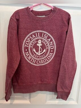 Topsail Island NC Crewneck Sweatshirt Kids Size small